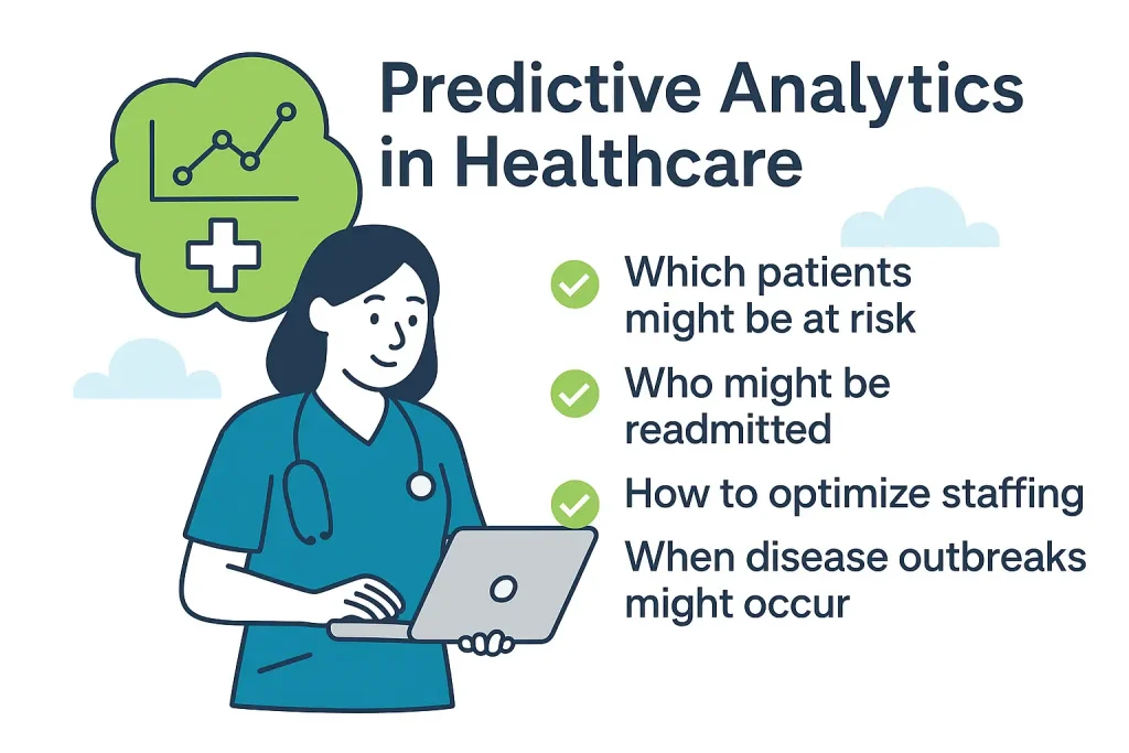 Discover how predictive analytics transforms healthcare with smarter forecasting, better care, and reduced costs.